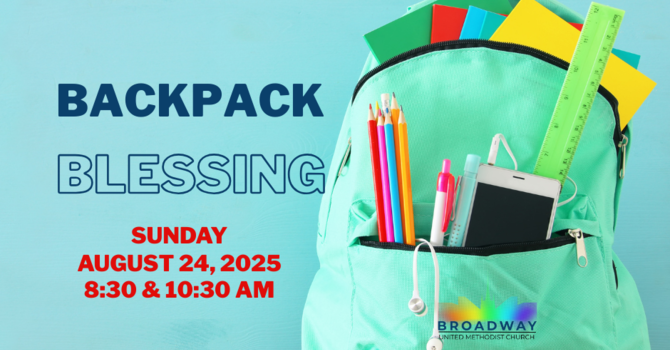 Backpack Blessing on August 24th image
