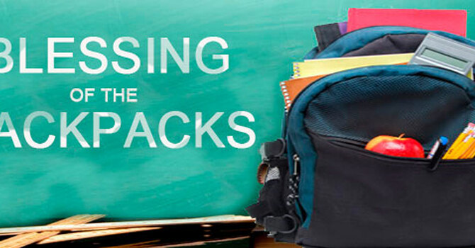 Backpack Blessing