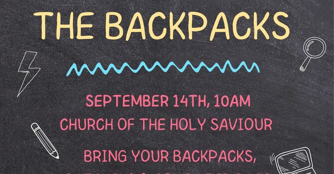 Welcome Back BBQ & Backpack Blessing Sunday