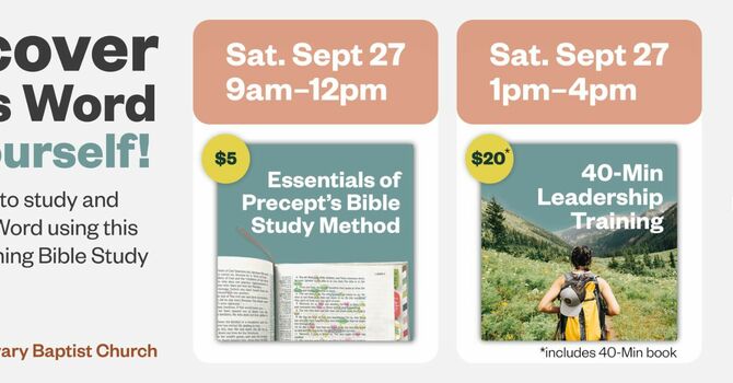 Essentials of Precept's Bible Study Method Course