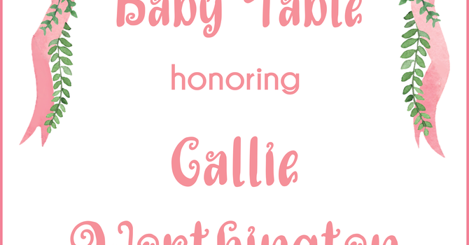 Baby Table- Callie Worthington  
