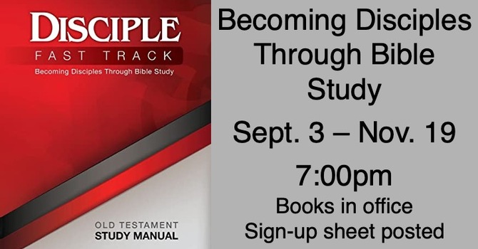Becoming Disciples Through Bible Study