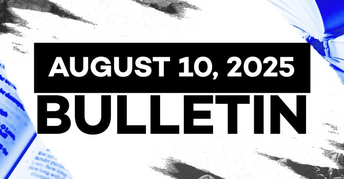 August 17, 2025 Bulletin image
