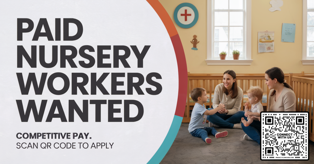 Paid Nursery Workers Wanted
