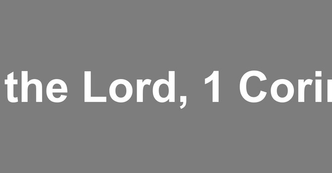 The Saints of the Lord
