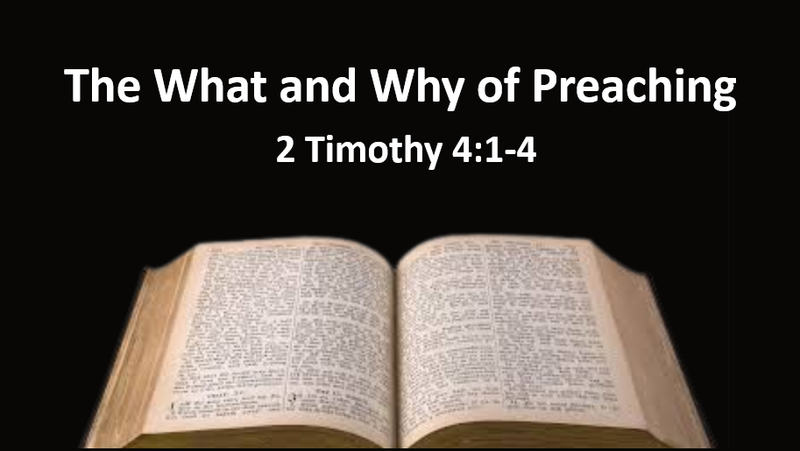The 'What' and 'Why' of Preaching