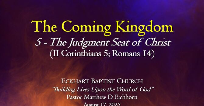 #5 - The Judgement Seat of Christ