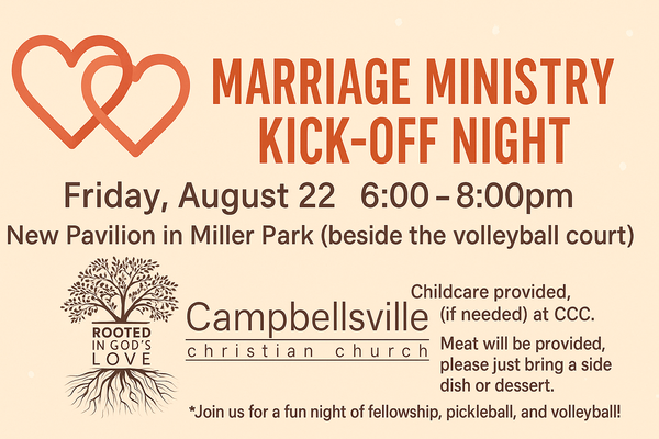 MARRIAGE MINISTRY KICK-OFF THIS FRIDAY!
