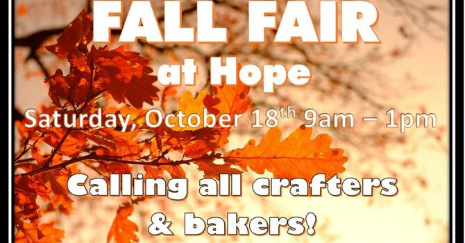FALL FAIR AT HOPE 
