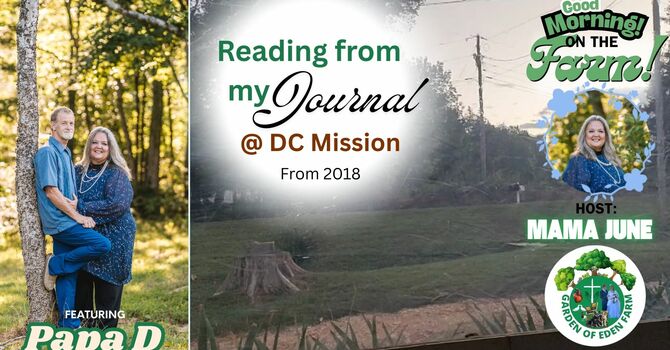 Reading from my journal in 2018 before I went to DC from the prayer closet