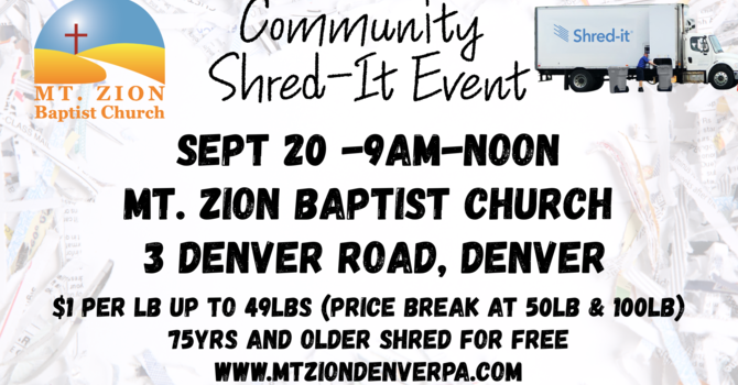 Community Shred-It Event