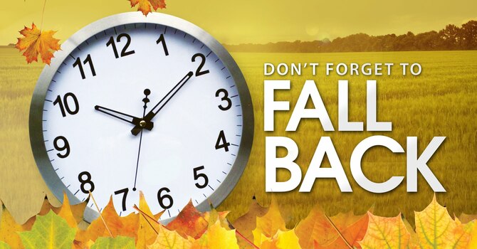 Time Change ~ Fall Back 1 Hour