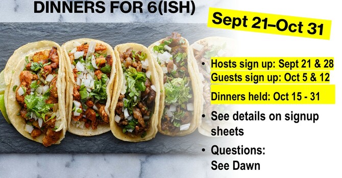 Dinners for 6ish