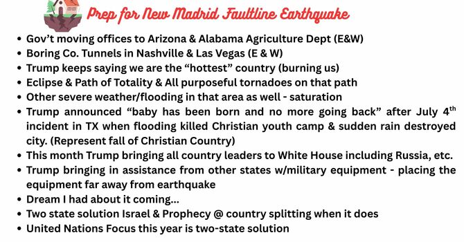 EMERGENCY NEWS - ARE WE GETTING READY FOR NEW MADRID TO BLOW?