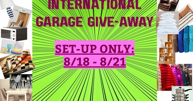 International Garage Giveaway:  Set-Up ONLY