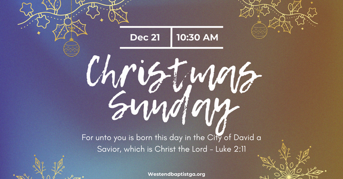 CHRISTMAS SUNDAY