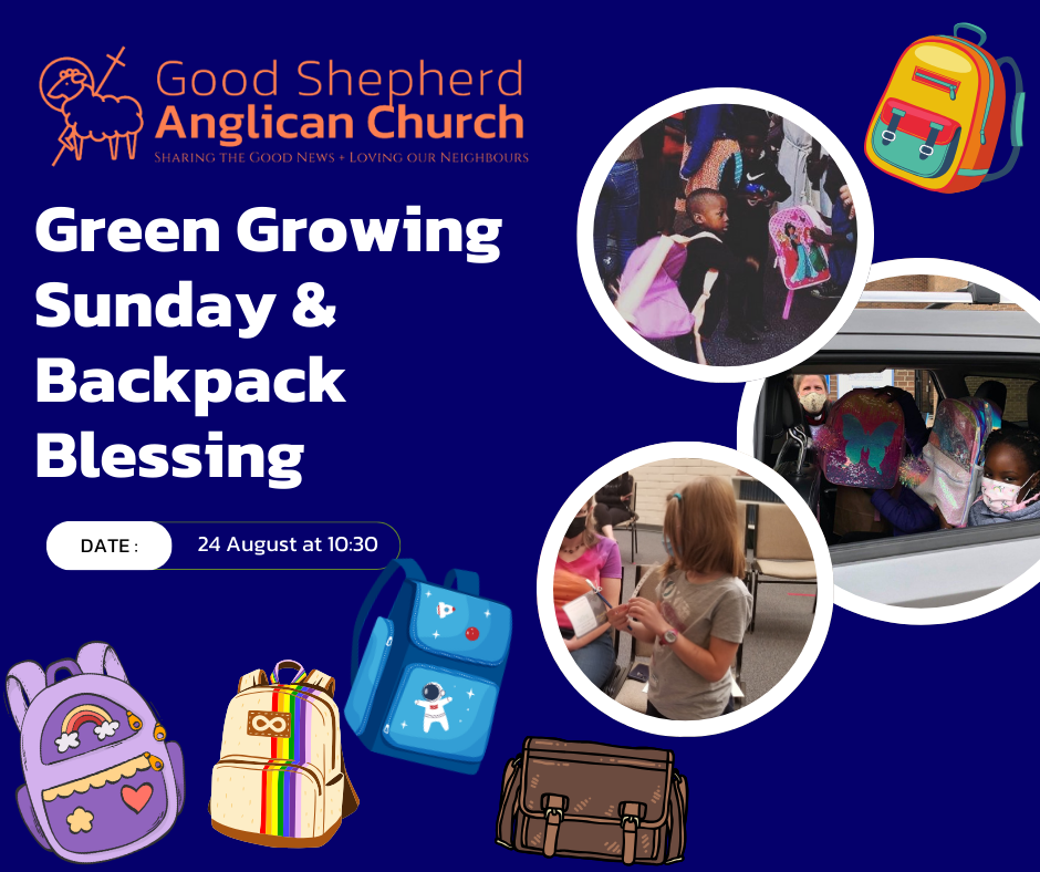 Blessing of the Backpacks | Youth & Family Ministry | Good Shepherd ...