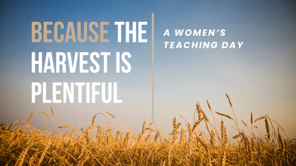 Because the Harvest is Plentiful