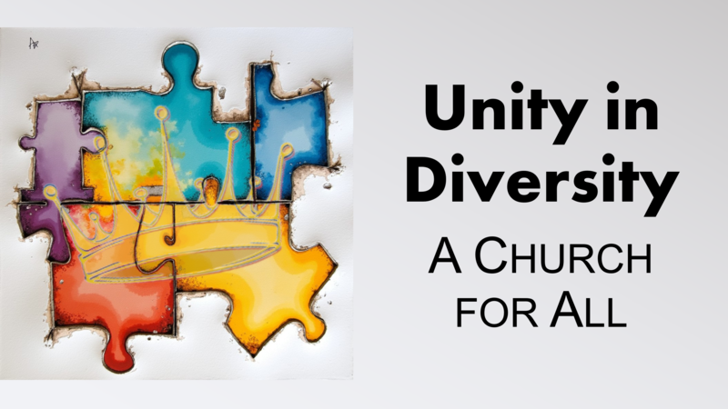 This Sunday's Message... "Unity in Diversity"