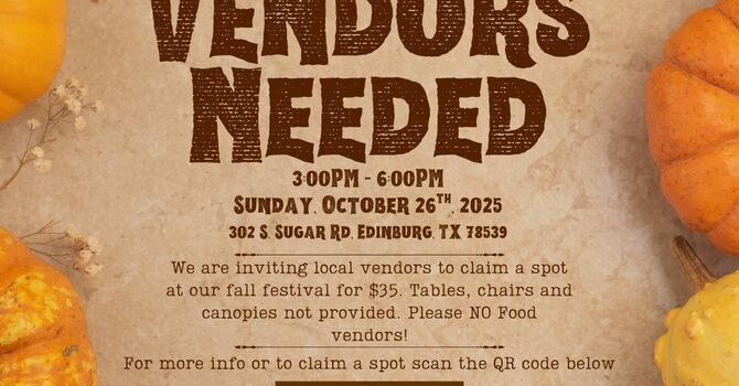 Vendors Needed for Fall Fest