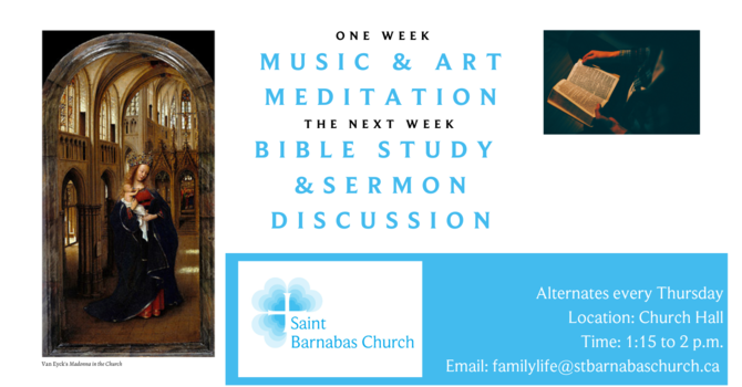 Music and Art Meditation/Bible Study