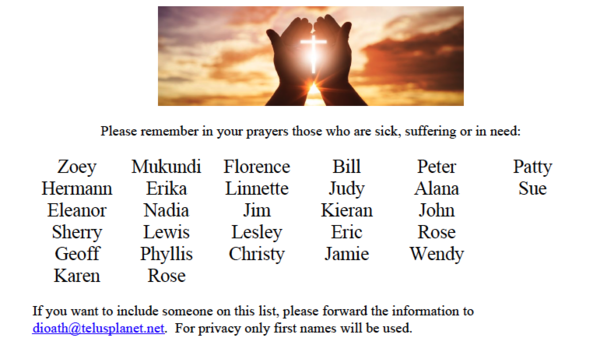 Diocesan Prayers