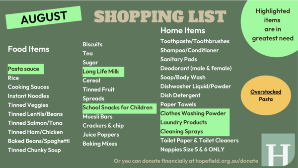 HopeDrive is Next Sunday 