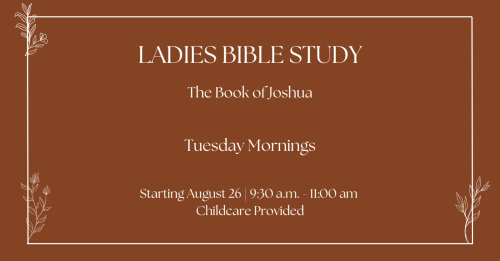Ladies Bible Study - Joshua 