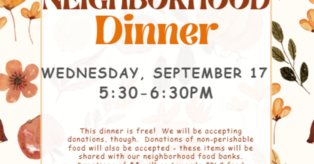 Neighborhood Meal at Jefferson Prairie