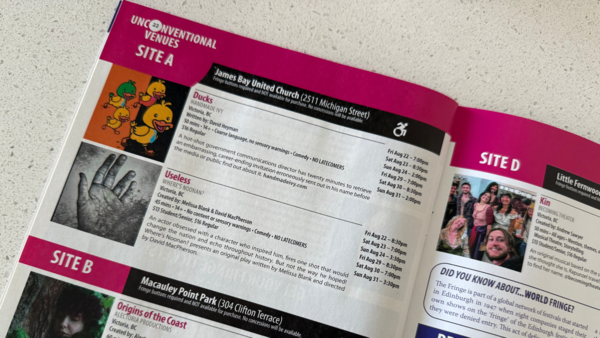 Fringe Festival at JBUC starts tonight!
