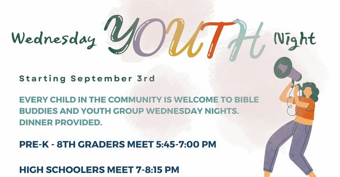 Youth Night Starting Sep. 3rd