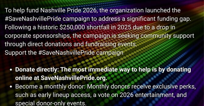 #SaveNashvillePRIDE
