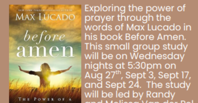 Before Amen: the power of a simple prayer