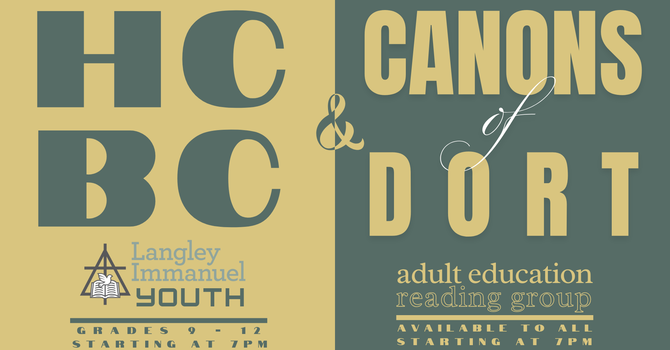 HCBC & Canons of Dort Study Night