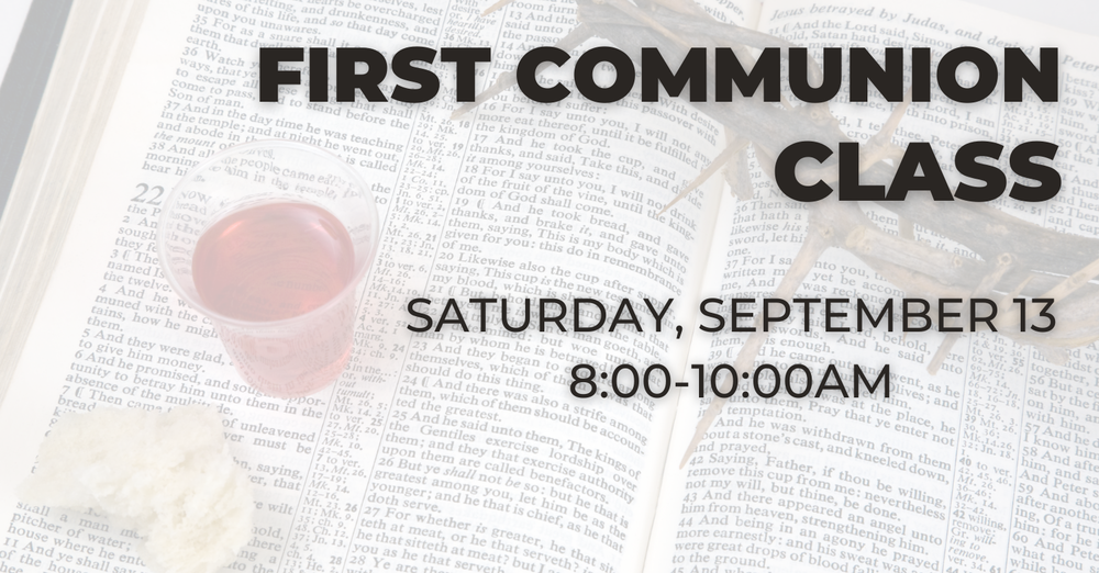 First Communion Class