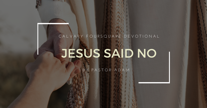 Jesus Said No image