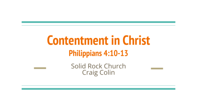 Contentment in Christ