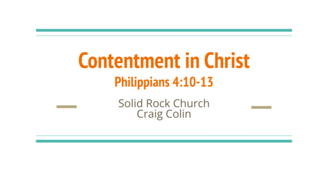 Contentment in Christ