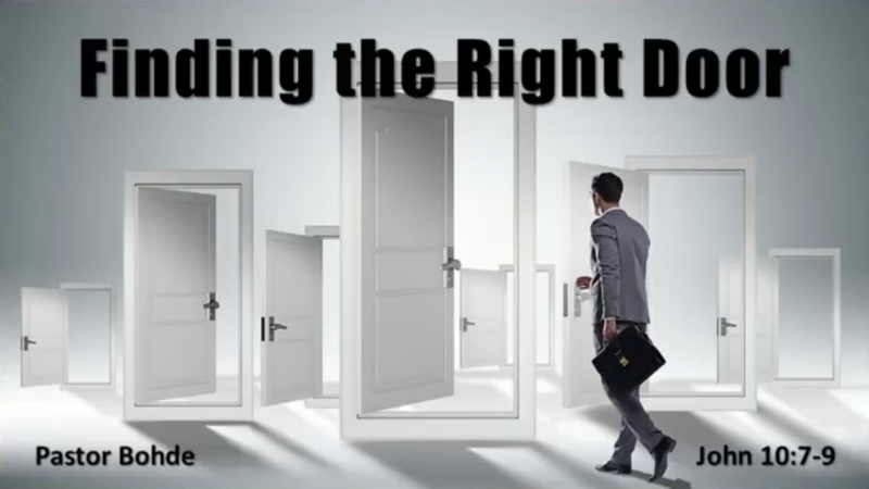 "Finding The Right Door"