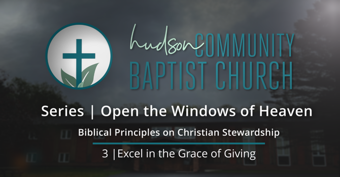 3 | Excel in the Grace of Giving