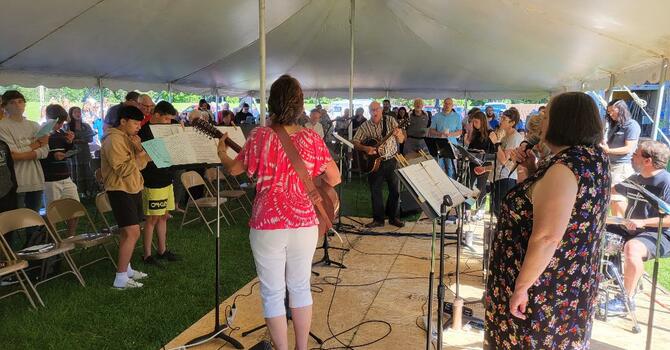 Community Worship Service in the Park