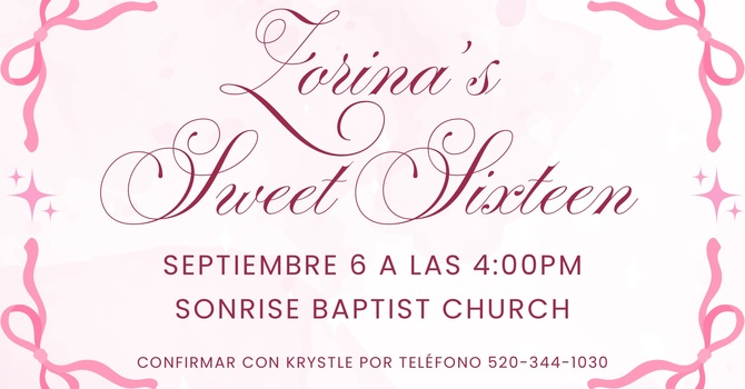 Zorina’s Sweet Sixteen