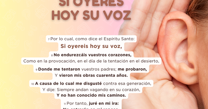 Si oyeres hoy su voz.  image