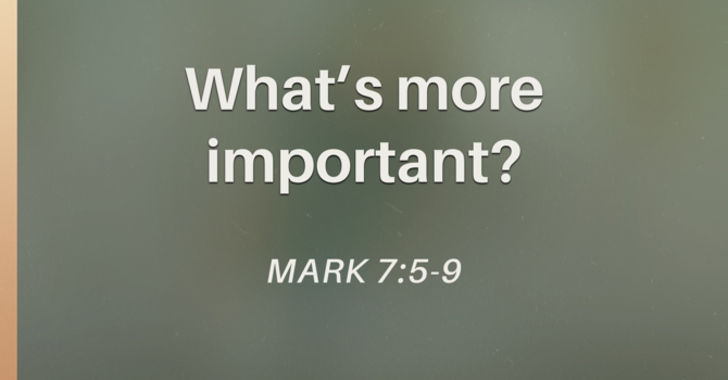 What's more important?