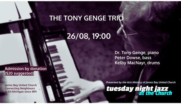 Schedule Change Tonight: Tuesday Night Jazz at the Church Presents