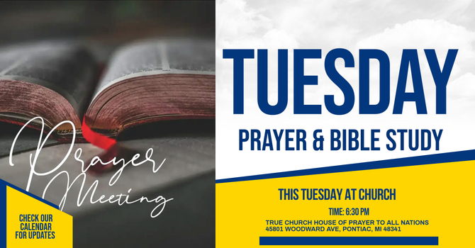 Tuesday Prayer & Bible Study