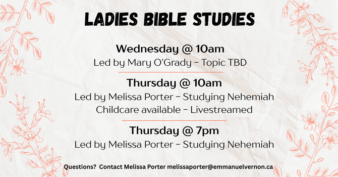 LADIES BIBLE STUDIES
