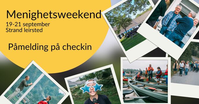Menighetsweekend 19-21 september