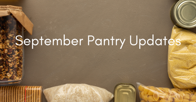 September Food Pantry Newsletter image