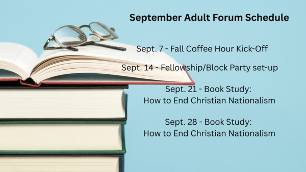 September Adult Forums